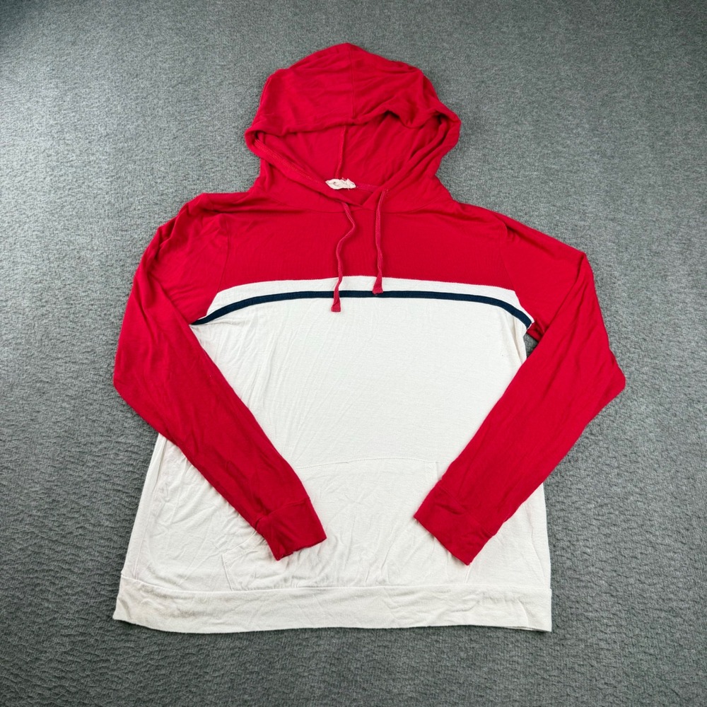 Pink Republic Hoodie Women's Medium Red Colorblock Long Sleeve PS9K20073SKL